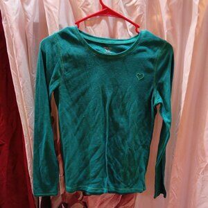 Total Girl blue waffle light shirt girls XXl 18/20 kids